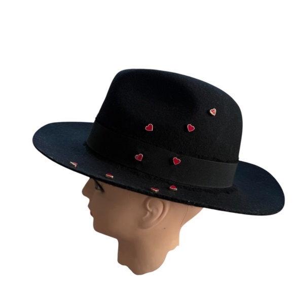 Zadig & Voltaire Fedora Hat Women's Wool Black Size 1 Made in Italy - Picture 6 of 6